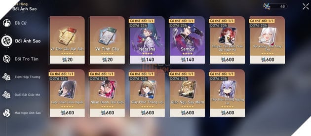 Honkai Star Rail: Lịch mở bán Nhân vật trong shop Đổi Ánh Sao theo tháng mà tân thủ cần biết 2