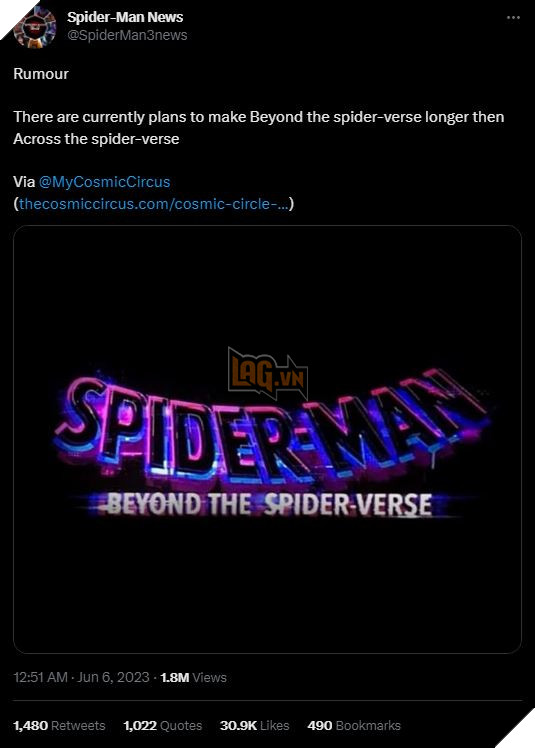 Nhà sản xuất Spider-Man: Across the Spider-Verse dập tắt tin đồn về thời lượng của Beyond the Spider-Verse