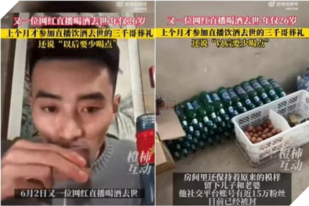 Thi uống rượu trên livestream, người đàn ông trẻ tuổi nhận cái kết đắng