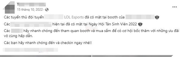 Một tổ chức Esports tại Việt Nam bị tố quịt tiền thuê gian hàng sự kiện giao lưu fan