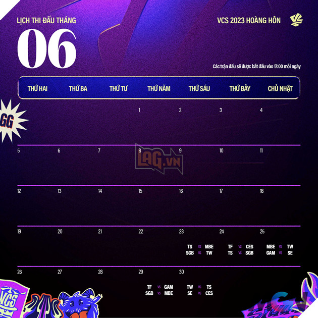 LMHT: Tổng hợp lịch thi đấu Vòng Bảng VCS Hoàng Hôn 2023