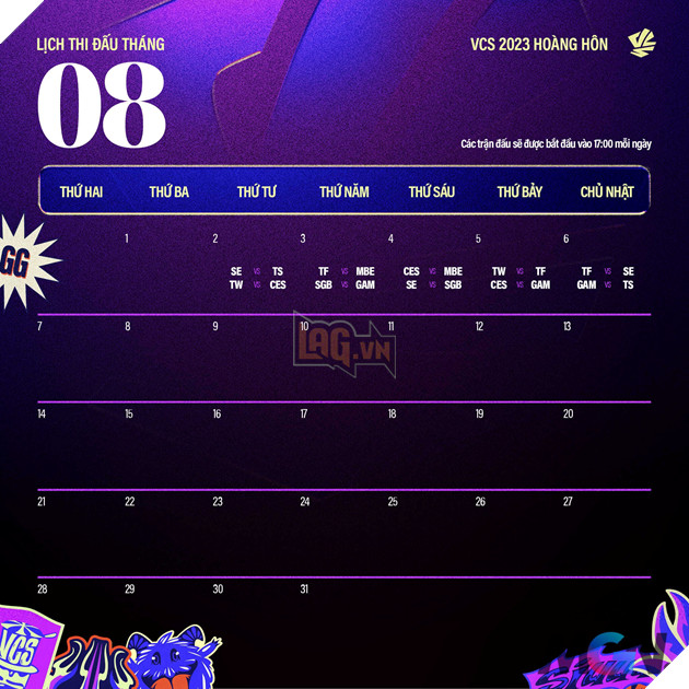 LMHT: Tổng hợp lịch thi đấu Vòng Bảng VCS Hoàng Hôn 2023