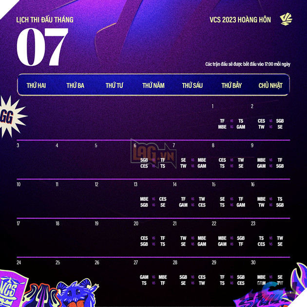 LMHT: Tổng hợp lịch thi đấu Vòng Bảng VCS Hoàng Hôn 2023