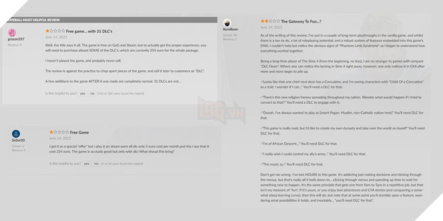 Tặng game không kèm DLC, nhà phát hành bị game thủ rủ nhau đánh 1 sao 3