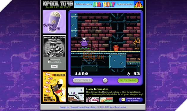 McDonald's bất ngờ công bố một trò chơi mới nhưng lại mang phong cách cổ điển đáng yêu