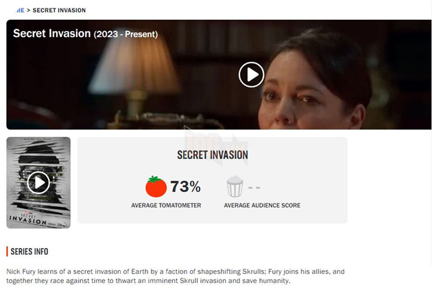 Secret Invasion mở màn với điểm số bất ngờ trên Rotten Tomatoes, xếp sau cả She-Hulk 2