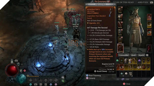 Diablo 4: Vọc nhanh lỗi cày đồ vô tận trong Cellar, dường như chưa bị Blizzard đụng tới