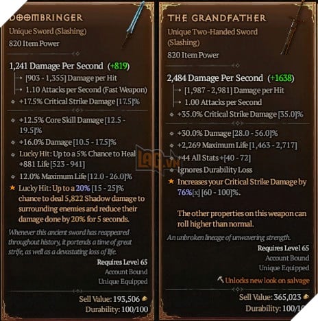 Diablo 4: Tổng hợp 6 món trang bị cực hiếm phù hợp cho mọi lớp nhân vật và cách tìm ra chúng