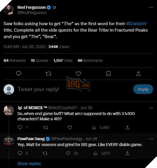 Diablo 4: Rod Fergusson lên tiếng hướng dẫn người chơi cách mở khóa danh hiệu The 
