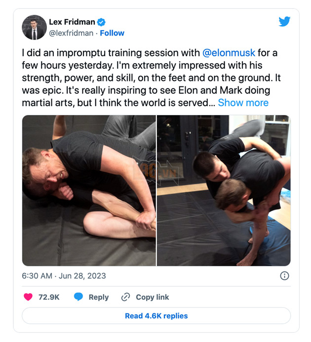 Elon Musk nhận lời luyện tập với võ sĩ hàng đầu MMA