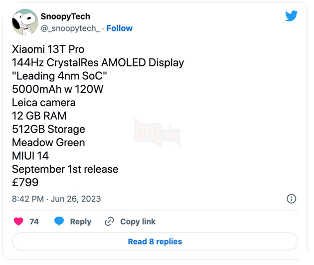 Thông số kỹ thuật Xiaomi 13T và 13T Pro bị rò rỉ trước thềm ra mắt