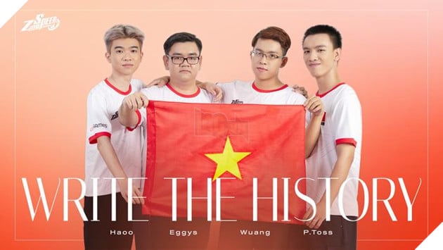 A group of men holding a flagDescription automatically generated with medium confidence