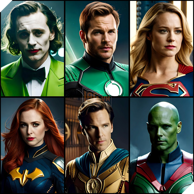 Khi AI đưa dàn diễn viên The Avengers bước sang vũ trụ DC thủ vai các siêu anh hùng tương ứng 3