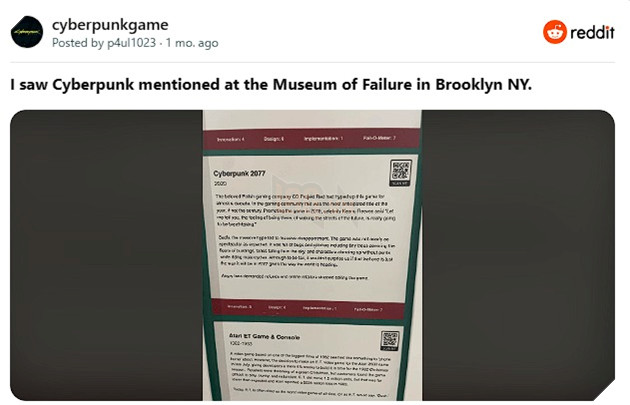 Hài hước game thủ phát hiện Cyberpunk 2077 xuất hiện tại Bảo Tàng Thất Bại ở Brooklyn 
