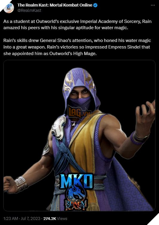 Thông tin nhân vật Mortal Kombat 1 hé lộ sự trở lại của một phản diện quen thuộc