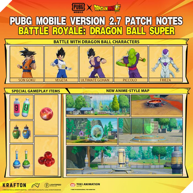 Dragon Ball Super x PUBG Mobile chính thức cập bến phiên bản 2.7 6
