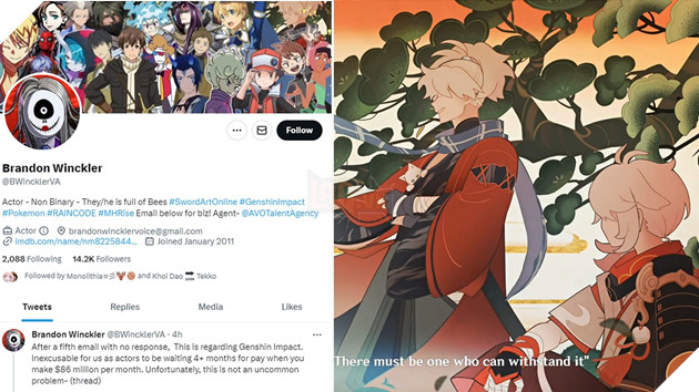 Người hâm mộ check VAR cáo buộc Genshin Impact chậm trả lương cho diễn viên lồng tiếng