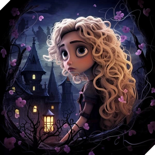 Sẽ thế nào nếu nhân vật Disney được AI vẽ lại theo phong cách kinh dị Tim Burton? 10