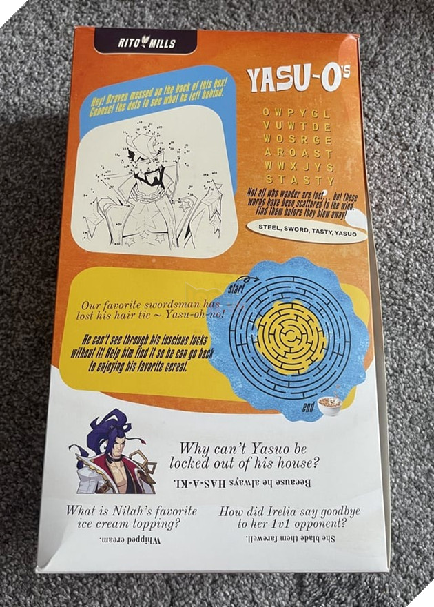 LMHT: Không chỉ có skin mới mà Yasuo còn quảng bá cho thương hiệu ngũ cốc từ Riot Games