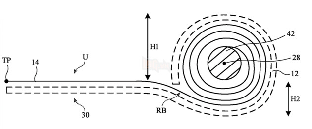 Apple lộ bằng chứng đang phát triển iPhone màn hình cuộn