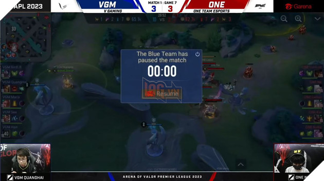 APL 2023: Thực hư việc V Gaming giành thắng lợi trước ONE Team nhờ bug game