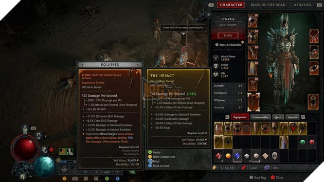 Diablo 4 Season 1 đánh dấu những thay đổi quan trọng về yêu cầu cấp độ trang bị Ancestral trở lên