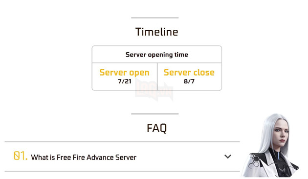 Danh sách mã kích hoạt Free Fire OB41 Advance Server