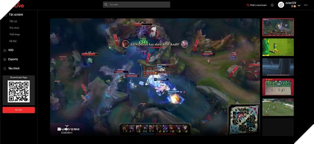 Giải đấu LCK chính thức được phát sóng trên OnLive nền tảng livestream mới của VTV 2