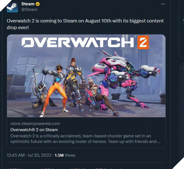 Blizzard chính thức đưa Overwatch 2 lên Steam vào tháng 8 chung với đợt cập nhật PvE lớn của mình 5