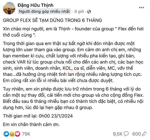 Nhóm Flex đến hơi thở cuối cùng bất ngờ thông báo tạm dừng hoạt động