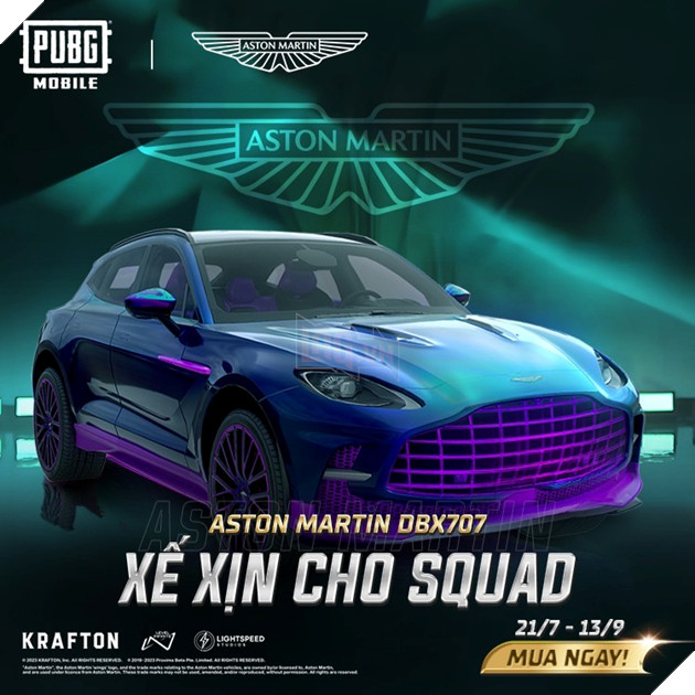 Aston Martin đổ bộ vào thế giới PUBG Mobile với ba mẫu siêu xe đẳng cấp mang màu sắc độc quyền 5