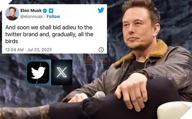 Elon Musk dự tính khai tử tên gọi Twitter và logo con chim xanh để đổi thành X khá khó hiểu