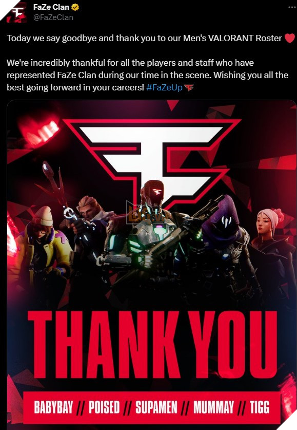 Faze Clan giải thể