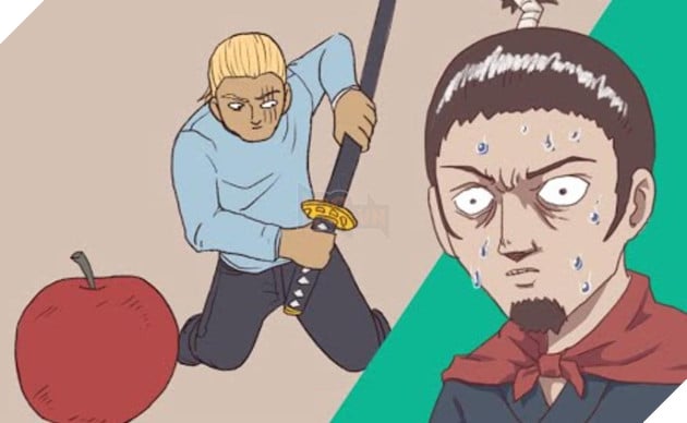 Spoiler One Punch Man 236: King trổ tài cắt táo khiến Samurai Nguyên Tử bẽ mặt!