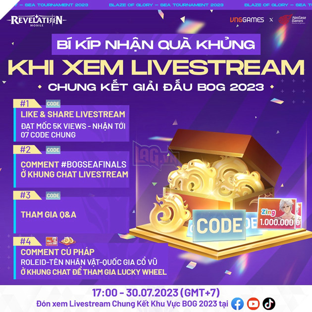 Xem livestream Chung kết Khu vực giải đấu Blaze of Glory 2023 nhận ngay quà khủng 4