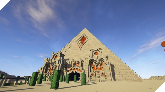 Game thủ dành 1 năm trời để tạo nên một Kim Tự Tháp hoành tráng trong Minecraft