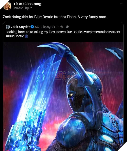 Zack Snyder khiến cộng đồng Twitter bùng nổ khi bày tỏ sự hào hứng dành cho Blue Beetle 6