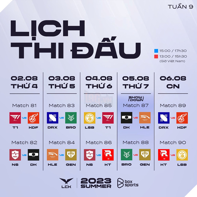 LCK mùa hè 2023