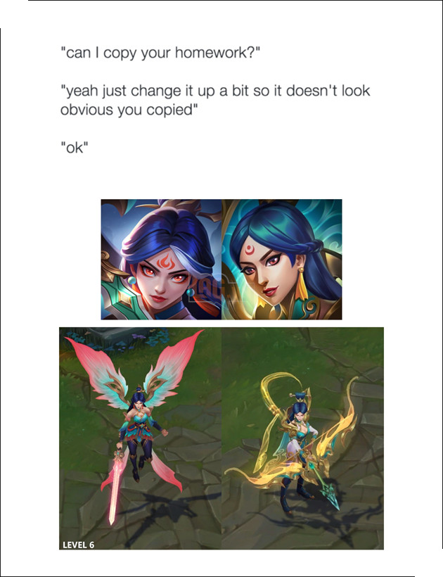 LMHT: Riot Games bị tố tự đạo nhái bản thân mình trong nhóm trang phục Tiên Hiệp 2023 2