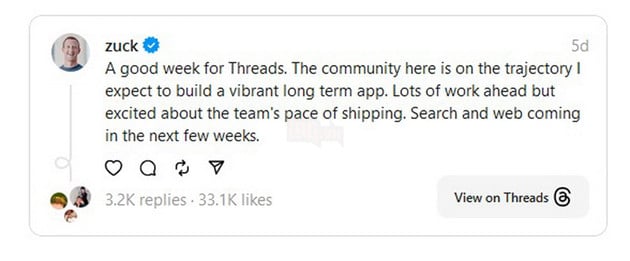 Threads tiếp tục bổ sung tính năng mới dù đã mất hơn 80% lượng người dùng trong thời gian qua 3