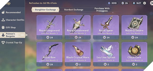 Genshin Impact: Top vũ khí 4 Sao tệ và kén người dùng nhất mà bạn nên tránh dùng