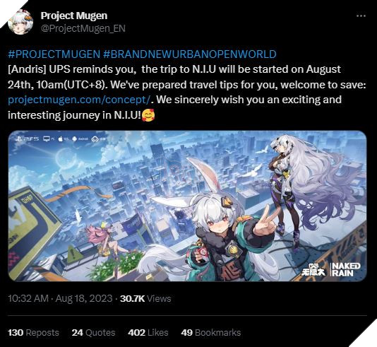 NetEase công bố dự án game thế giới mở phong cách đô thị mang hơi hướng GTA 5