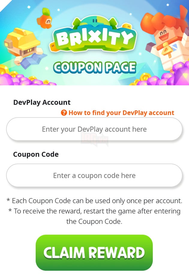 Hướng dẫn cách nhập và tổng hợp Giftcode Brixity mới nhất năm 2023 3