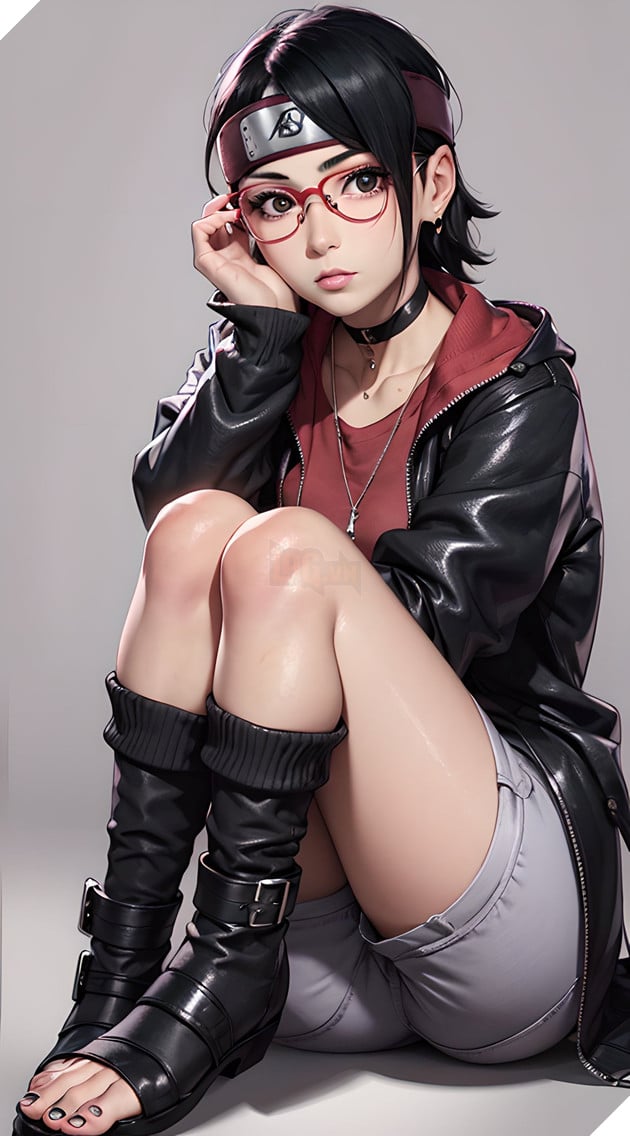 ai art sarada uchiha