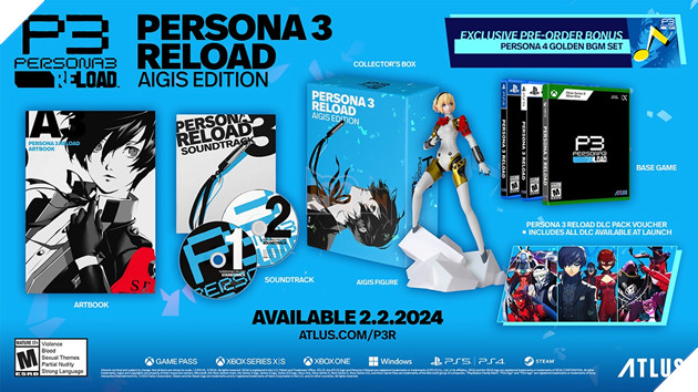 Atlus chính thức công bố ngày ra mắt Persona 3 Reload vào đầu năm sau 2
