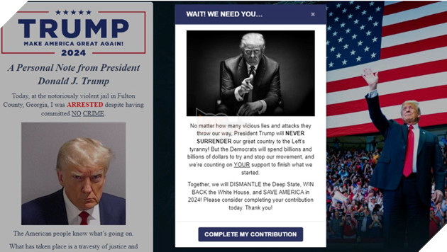 Ông Trump bất ngờ tái xuất trên nền tảng X với ảnh hồ sơ trong nhà giam