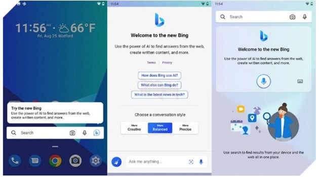 Microsoft tích hợp Bing Chat AI lên Launcer cho Android