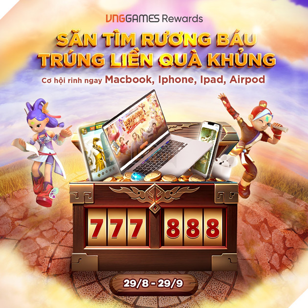VNGGames Rewards chính thức ra mắt: Nhập hội Rewards nhận ngay Macbook M2 5