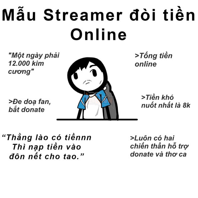 thằng nào có tiền thì donate cho tao