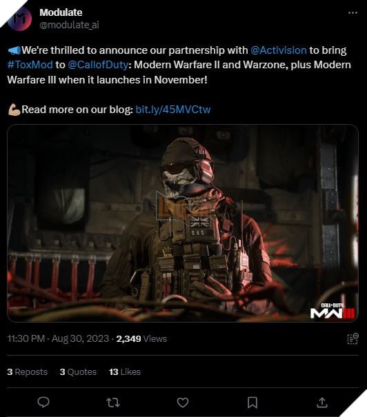 Activision lên kế hoạch dùng AI để giám sát Voice Chat trong Call of Duty Modern Warfare 3 2